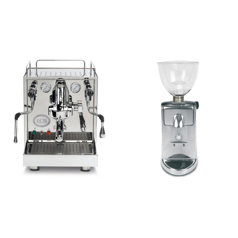 ECM Mechanika IV Profi + Ascaso i-mini i1, leštěný hliník ECM Mechanika IV Profi + Ascaso i-mini i1, leštěný hliník