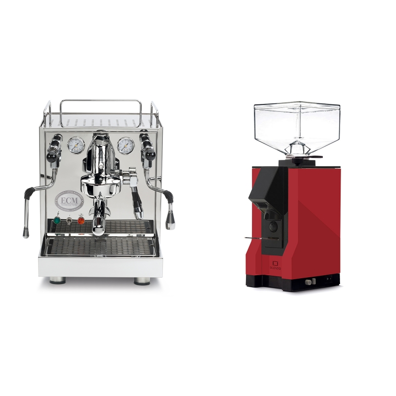 ECM Mechanika IV Profi + Eureka Mignon Silenzio, BL ferrari red ECM Mechanika IV Profi + Eureka Mignon Silenzio, BL ferrari red