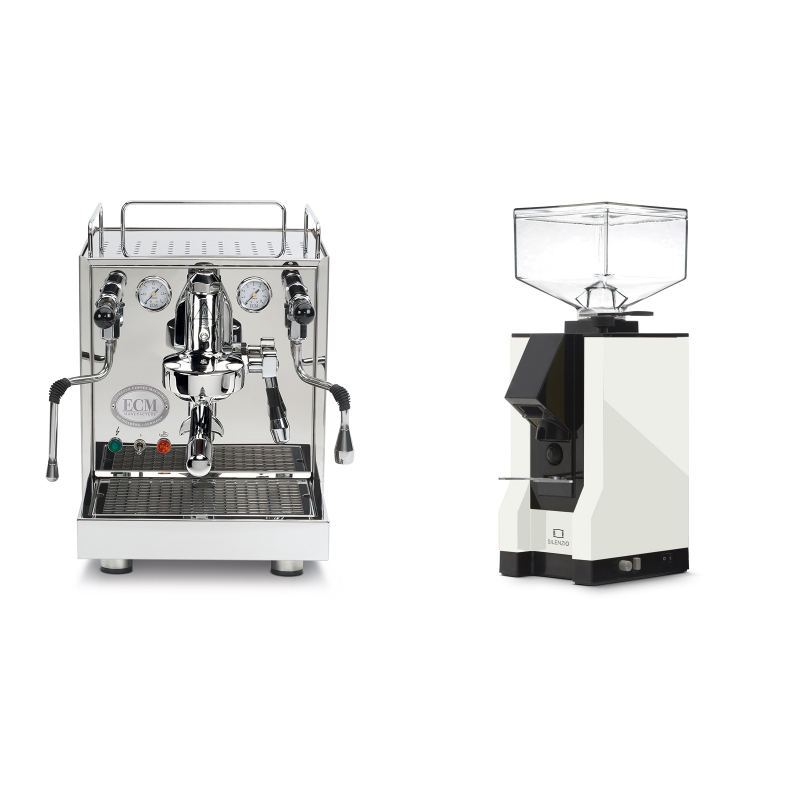 ECM Mechanika IV Profi + Eureka Mignon Silenzio, BL white ECM Mechanika IV Profi + Eureka Mignon Silenzio, BL white
