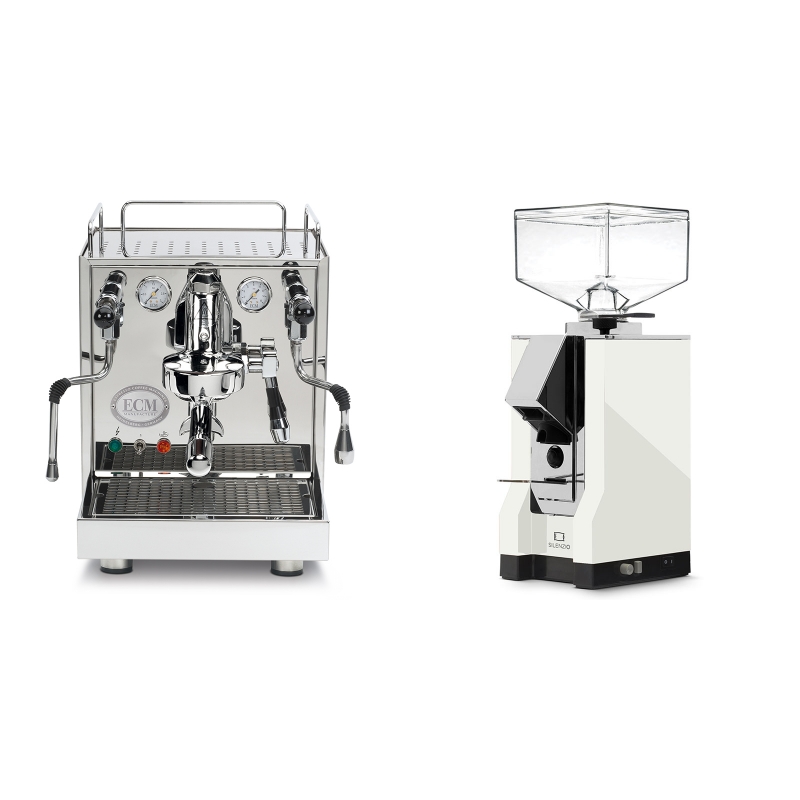 ECM Mechanika IV Profi + Eureka Mignon Silenzio, CR white ECM Mechanika IV Profi + Eureka Mignon Silenzio, CR white