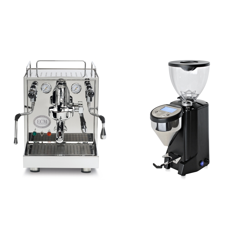 ECM Mechanika IV Profi + Rocket Espresso FAUSTO, černý ECM Mechanika IV Profi + Rocket Espresso FAUSTO, černý