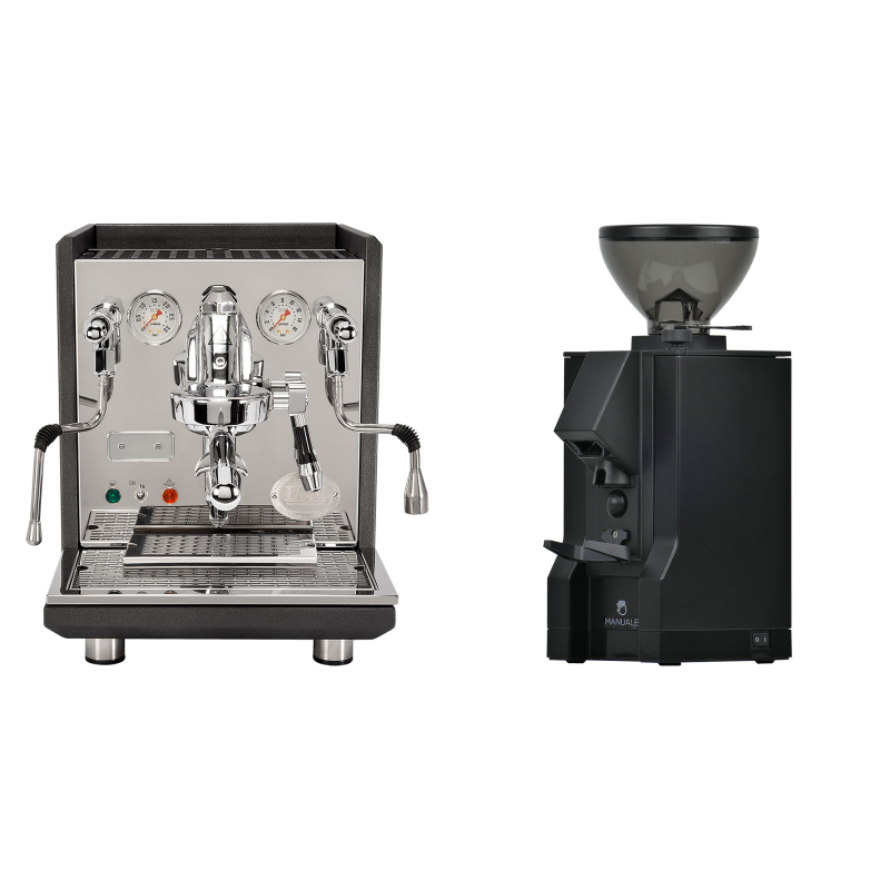 ECM Synchronika, anthracite + Eureka Mignon Manuale, BL black ECM Synchronika, anthracite + Eureka Mignon Manuale, BL black