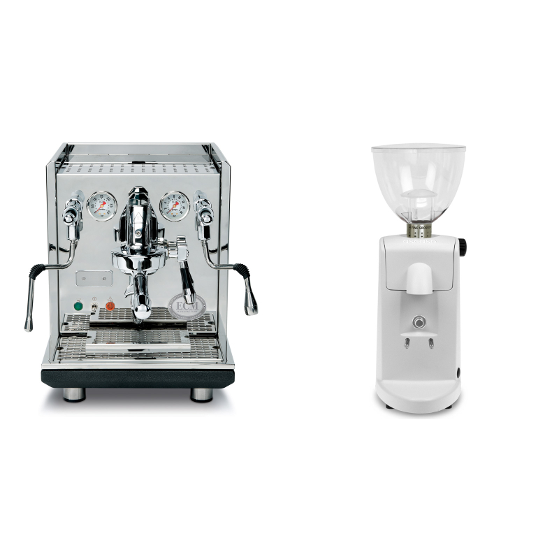 ECM Synchronika + Ascaso i-mini i1, bílá ECM Synchronika + Ascaso i-mini i1, bílá