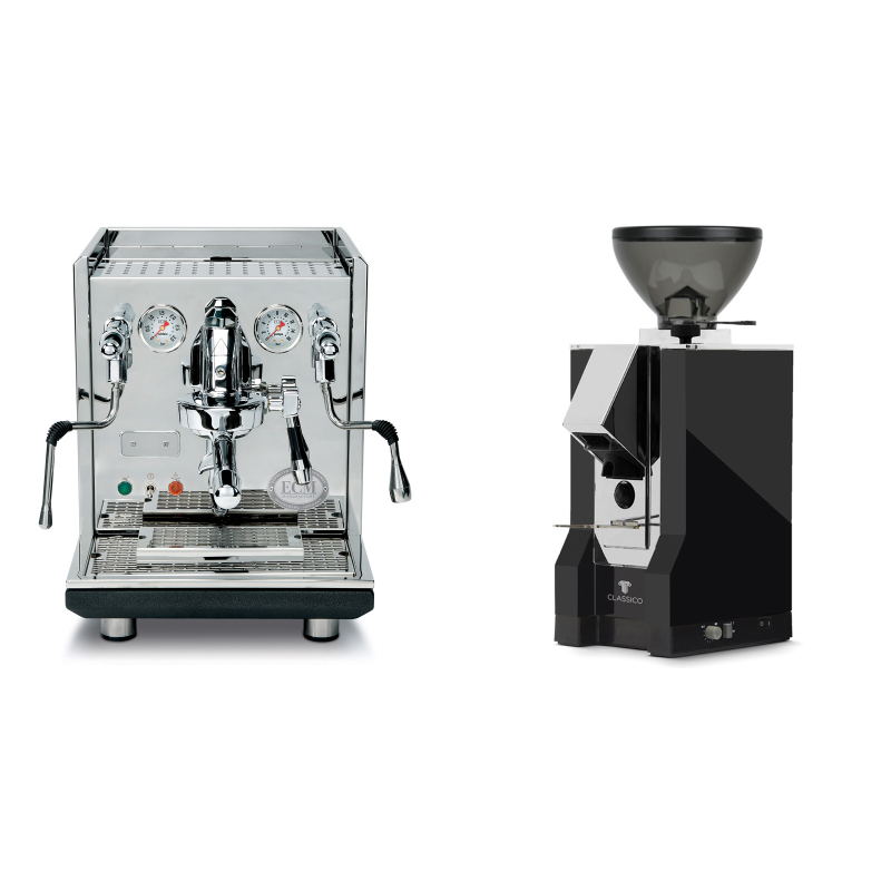 ECM Synchronika + Eureka Mignon Classico, CR black ECM Synchronika + Eureka Mignon Classico, CR black