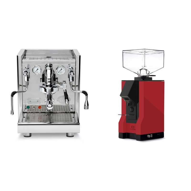 ECM Technika V Profi PID + Eureka Mignon Silenzio, BL ferrari red ECM Technika V Profi PID + Eureka Mignon Silenzio, BL ferrari red