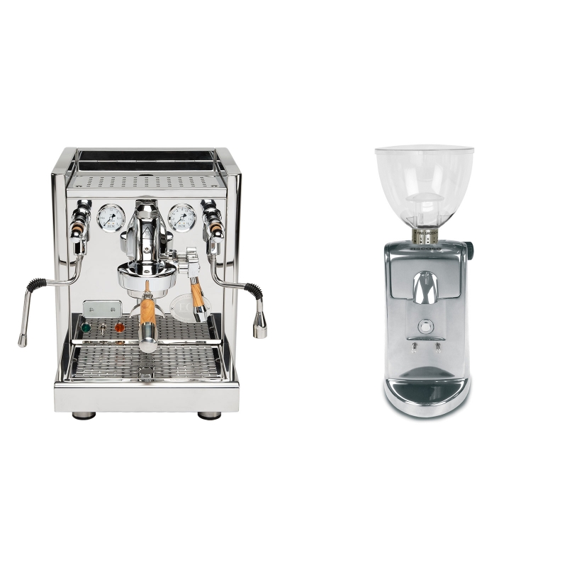 ECM Technika V Profi PID, oliva + Ascaso i-mini i1, leštěný hliník ECM Technika V Profi PID, oliva + Ascaso i-mini i1, leštěný hliník