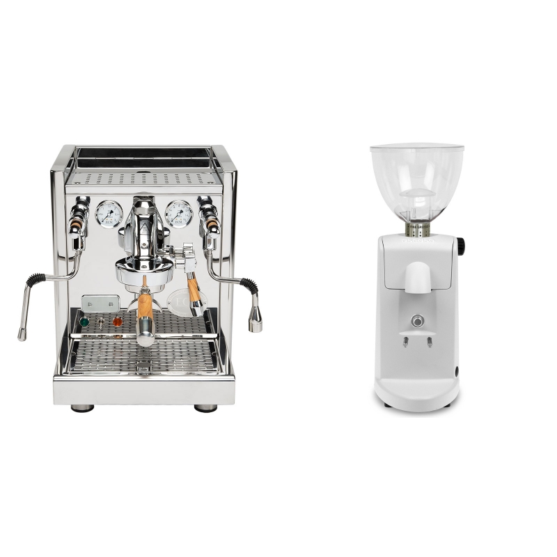 ECM Technika V Profi PID, oliva + Ascaso i-mini i1, bílá ECM Technika V Profi PID, oliva + Ascaso i-mini i1, bílá