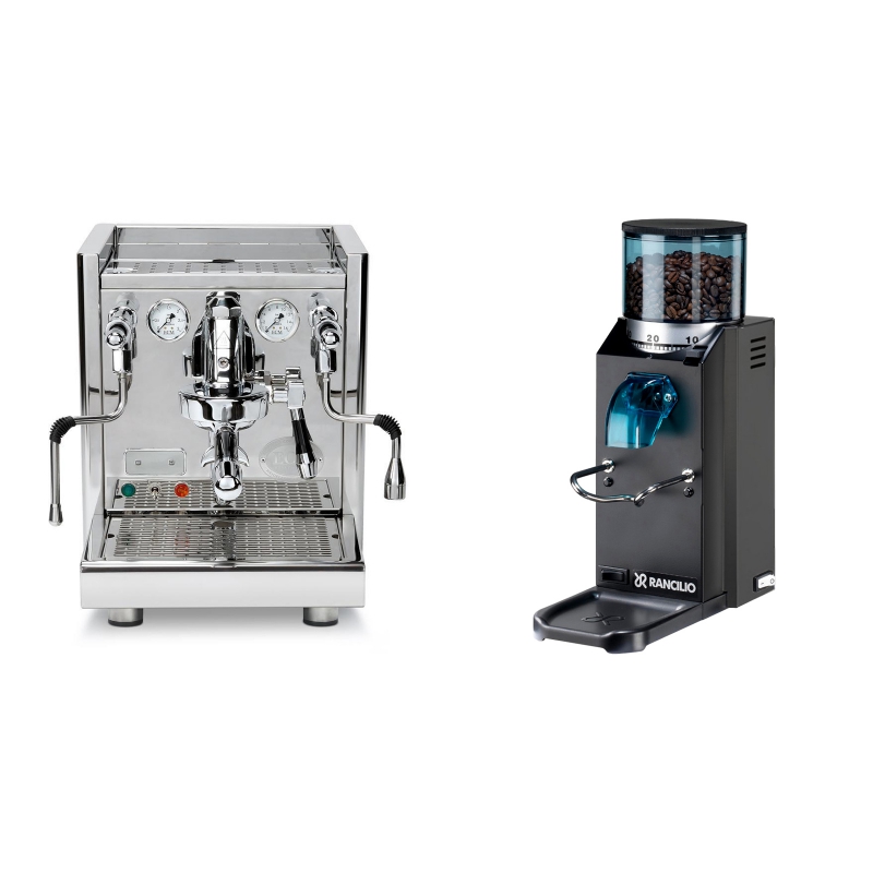 ECM Technika V Profi PID + Rancilio Rocky Doserless, černá ECM Technika V Profi PID + Rancilio Rocky Doserless, černá