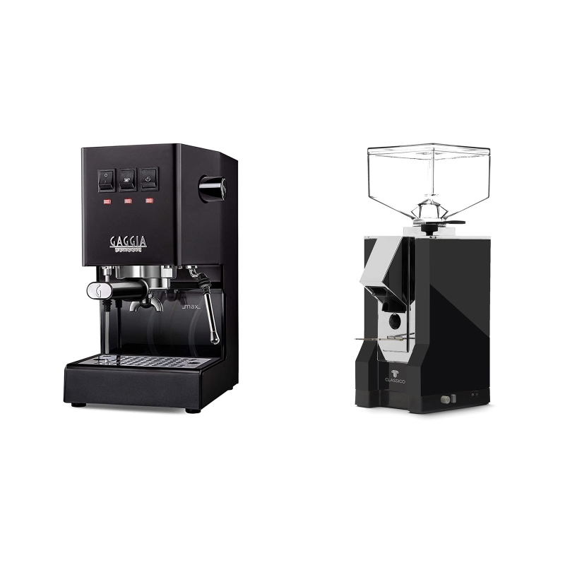 Gaggia New Classic, black + Eureka Mignon Classico, CR black Gaggia New Classic, black + Eureka Mignon Classico, CR black