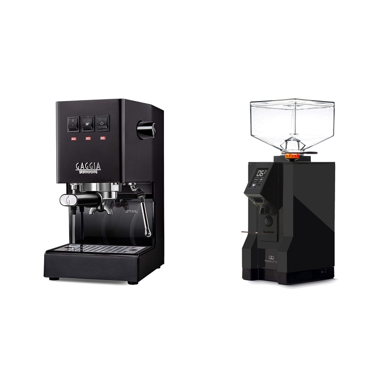 Gaggia New Classic, black + Eureka Mignon Perfetto, BL black Gaggia New Classic, black + Eureka Mignon Perfetto, BL black