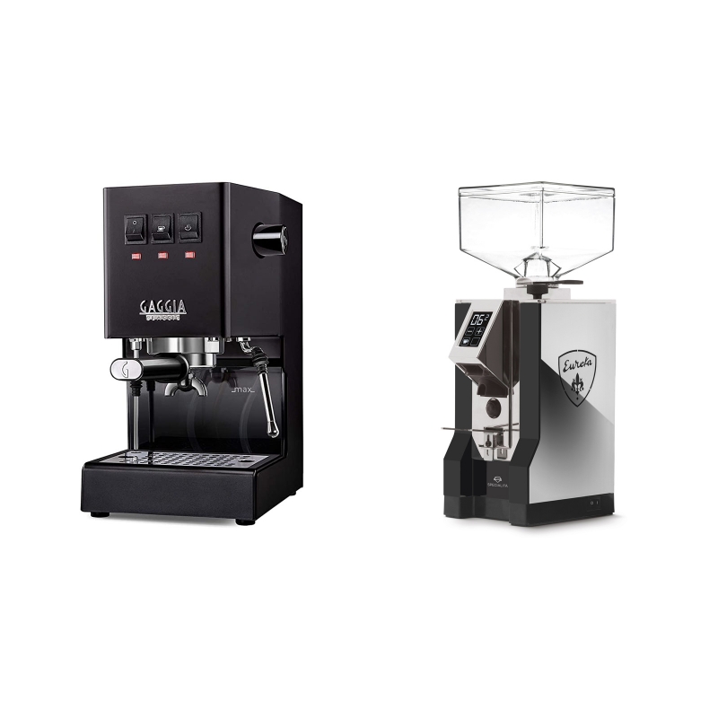 Gaggia New Classic, black + Eureka Mignon Specialita, NX black Gaggia New Classic, black + Eureka Mignon Specialita, NX black