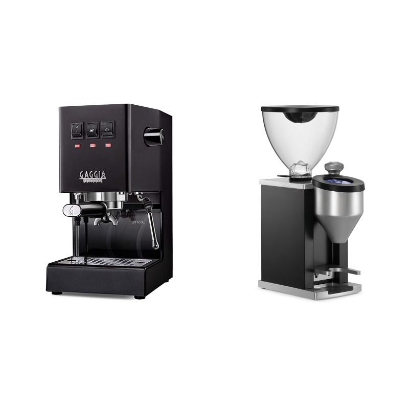 Gaggia New Classic, black + Rocket Espresso FAUSTINO, black Gaggia New Classic, black + Rocket Espresso FAUSTINO, black