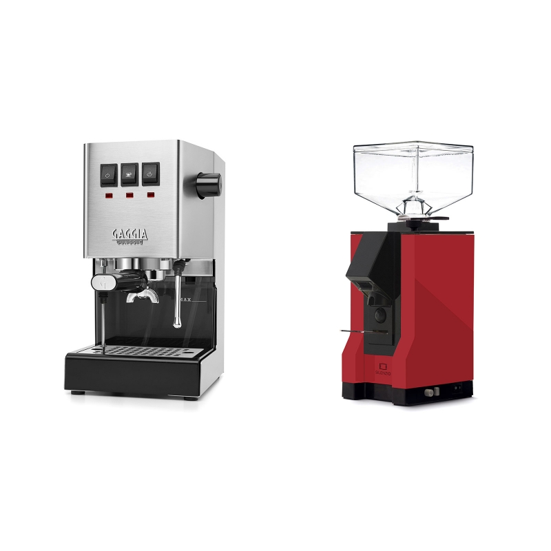 Gaggia New Classic + Eureka Mignon Silenzio, BL ferrari red Gaggia New Classic + Eureka Mignon Silenzio, BL ferrari red
