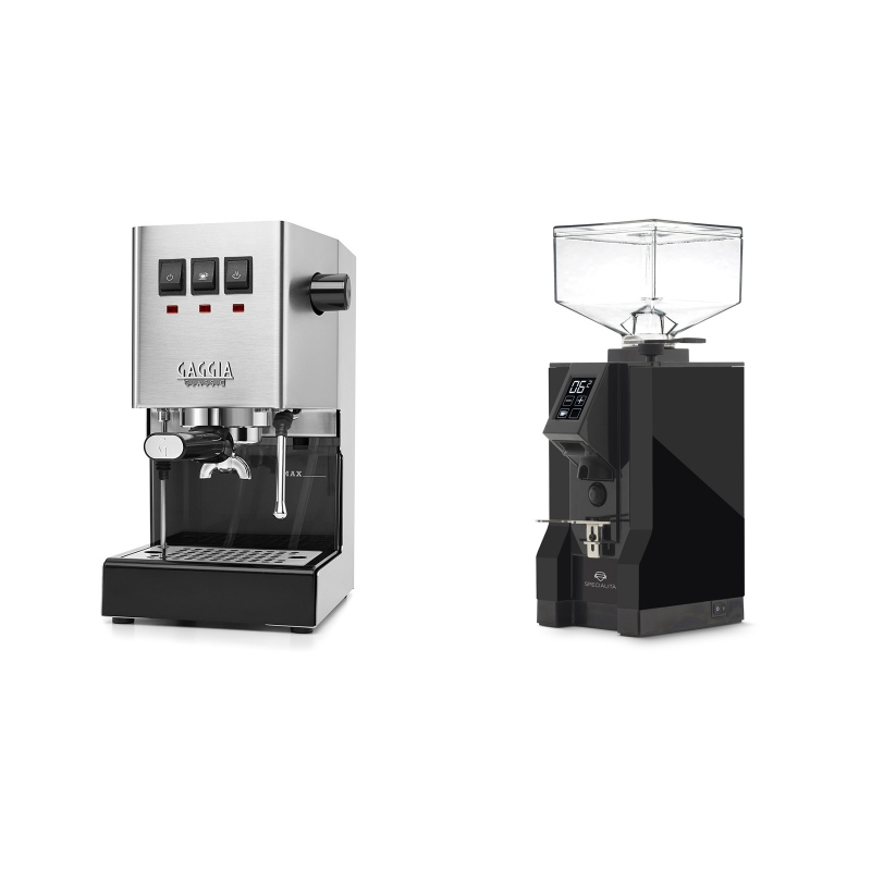 Gaggia New Classic + Eureka Mignon Specialita, BL black Gaggia New Classic + Eureka Mignon Specialita, BL black