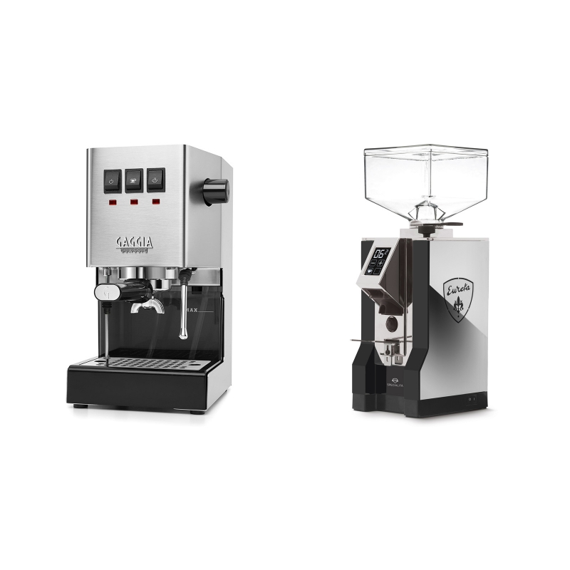 Gaggia New Classic + Eureka Mignon Specialita, NX black Gaggia New Classic + Eureka Mignon Specialita, NX black