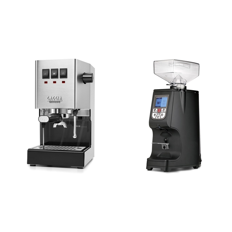 Gaggia New Classic + Eureka Atom 60, black Gaggia New Classic + Eureka Atom 60, black