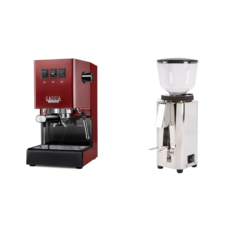 Gaggia New Classic, red + ECM C-Manuale 54 Gaggia New Classic, red + ECM C-Manuale 54