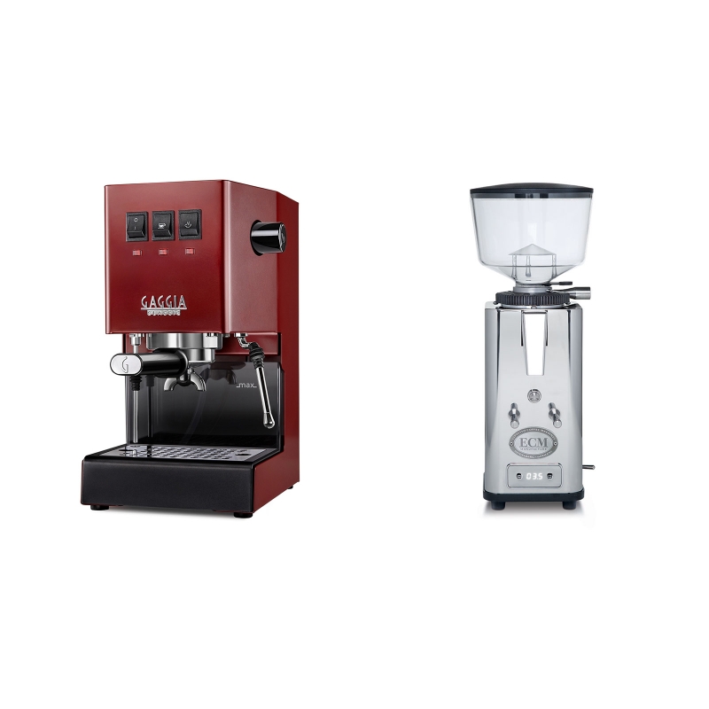 Gaggia New Classic, red + ECM S-Automatik 64 Gaggia New Classic, red + ECM S-Automatik 64