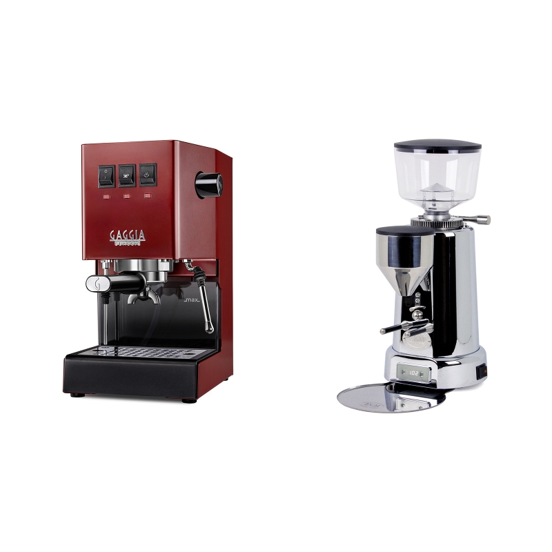 Gaggia New Classic, red + ECM V-Titan 64 Gaggia New Classic, red + ECM V-Titan 64