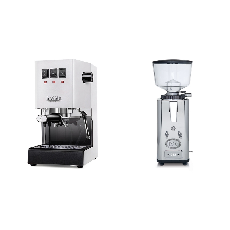 Gaggia New Classic, white + ECM S-Automatik 64 Gaggia New Classic, white + ECM S-Automatik 64