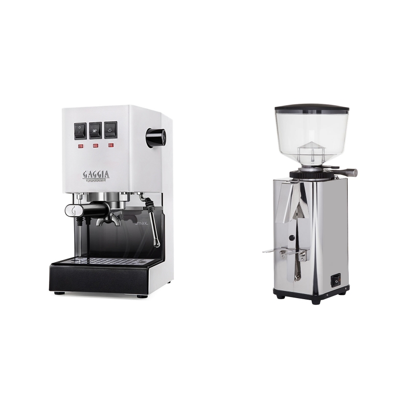 Gaggia New Classic, white + ECM S-Manuale 64 Gaggia New Classic, white + ECM S-Manuale 64