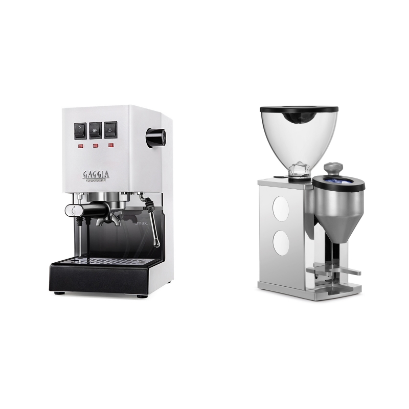 Gaggia New Classic, white + Rocket Espresso FAUSTINO, white Gaggia New Classic, white + Rocket Espresso FAUSTINO, white