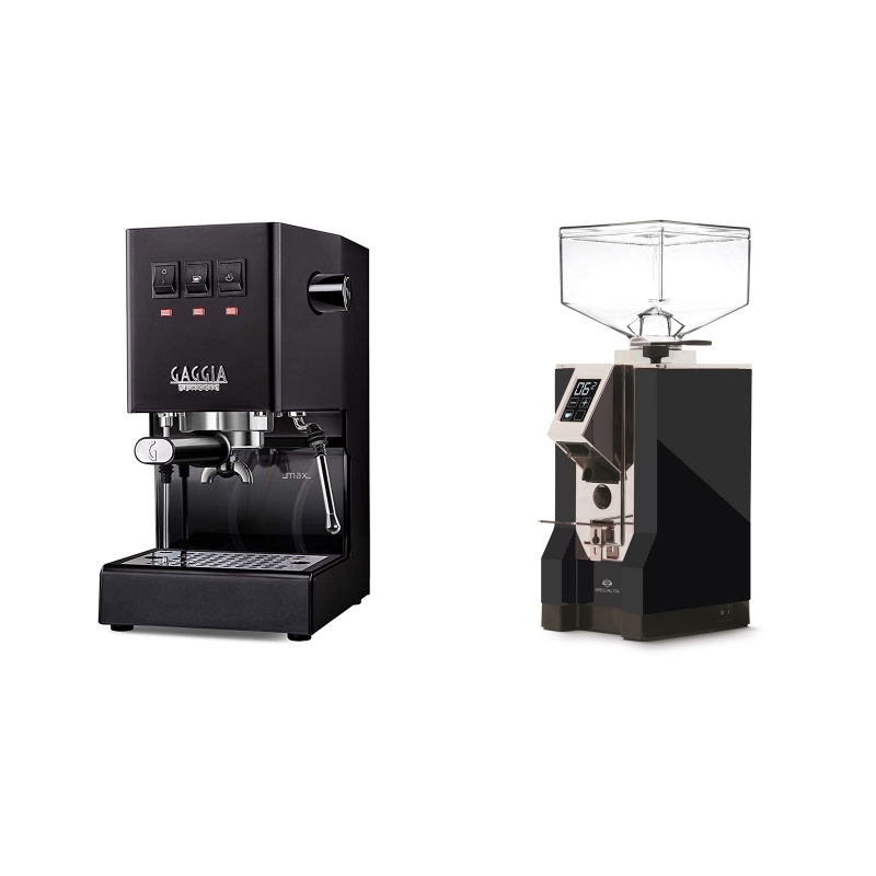 Gaggia New Classic BC, black + Eureka Mignon Specialita, CR black Gaggia New Classic BC, black + Eureka Mignon Specialita, CR black