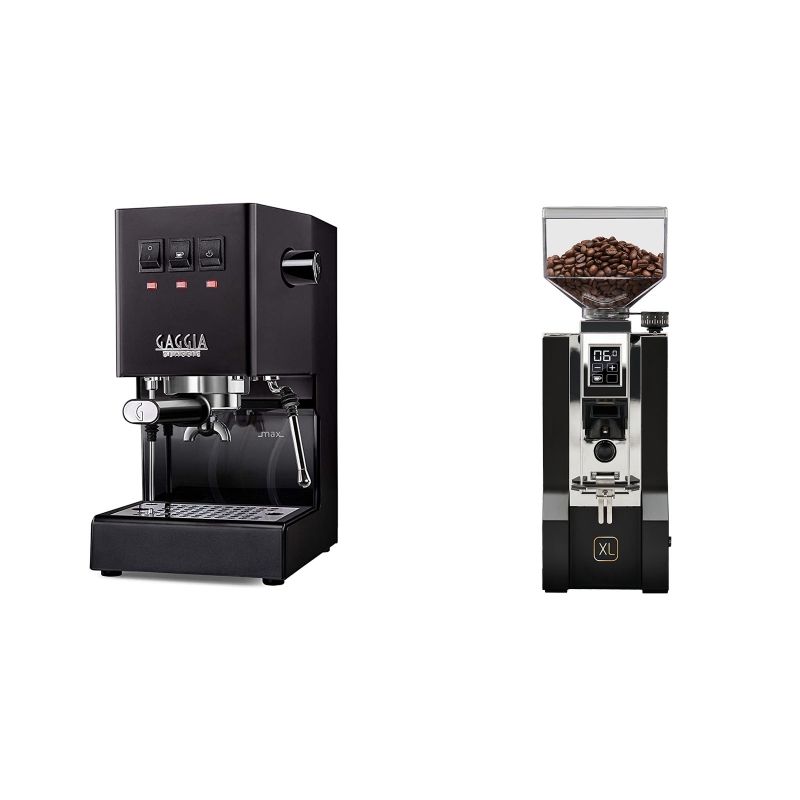 Gaggia New Classic BC, black + Eureka Mignon XL, CR black Gaggia New Classic BC, black + Eureka Mignon XL, CR black