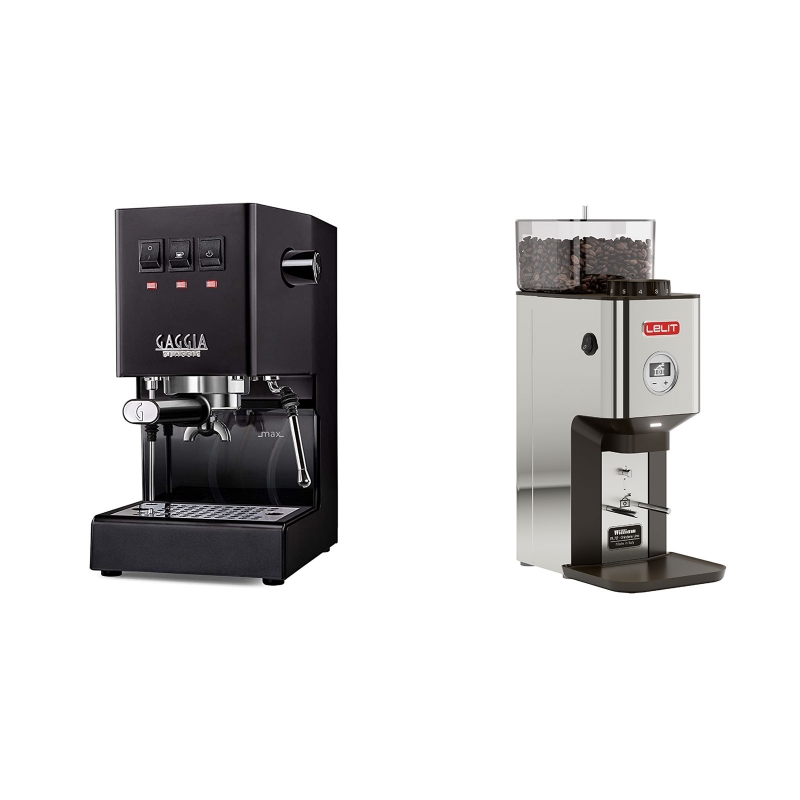 Gaggia New Classic BC, black + Lelit William PL72-P Gaggia New Classic BC, black + Lelit William PL72-P
