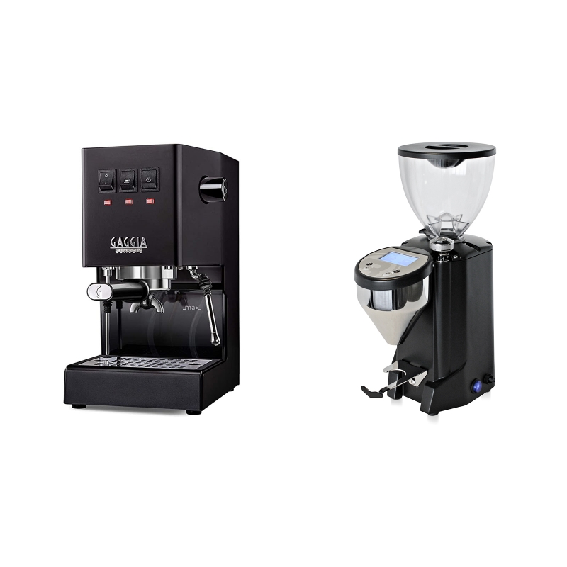Gaggia New Classic BC, black + Rocket Espresso FAUSTO, black Gaggia New Classic BC, black + Rocket Espresso FAUSTO, black