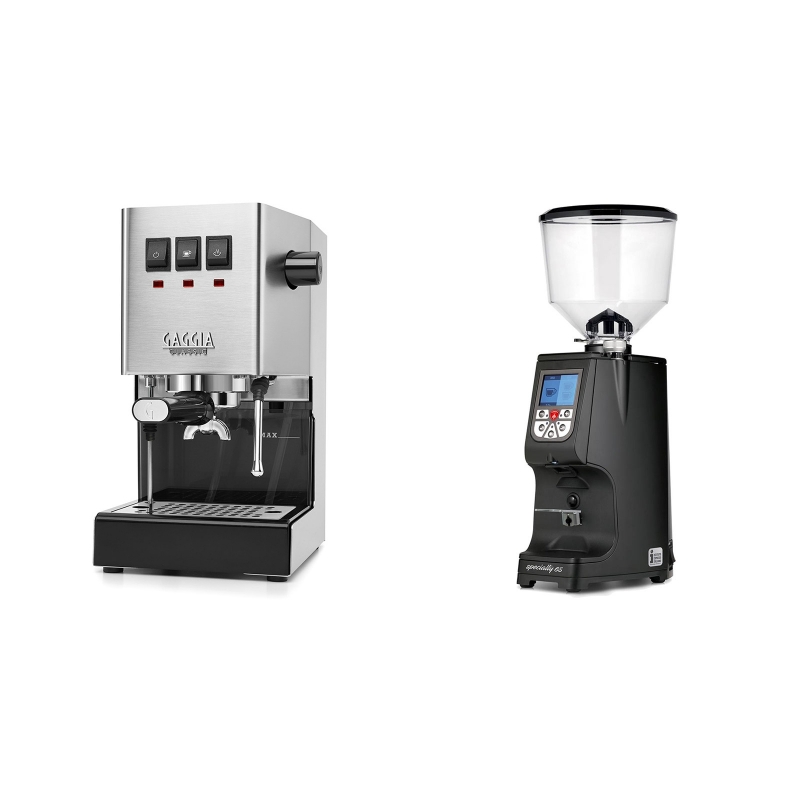 Gaggia New Classic BC + Eureka Atom Specialty 65, black Gaggia New Classic BC + Eureka Atom Specialty 65, black