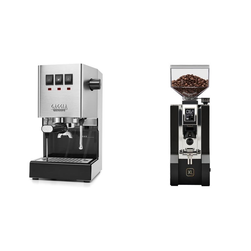 Gaggia New Classic BC + Eureka Mignon XL, CR black Gaggia New Classic BC + Eureka Mignon XL, CR black