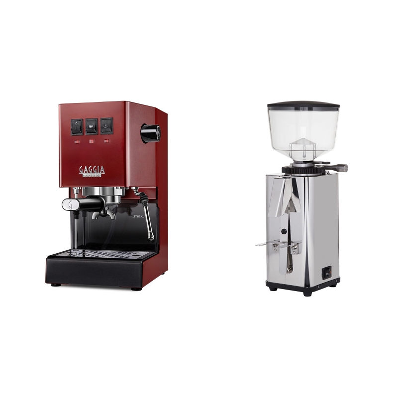 Gaggia New Classic BC, red + ECM S-Manuale 64 Gaggia New Classic BC, red + ECM S-Manuale 64