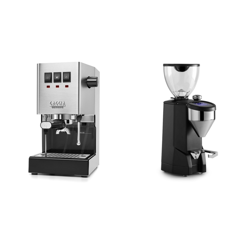 Gaggia New Classic BC + Rocket Espresso SUPER FAUSTO, black Gaggia New Classic BC + Rocket Espresso SUPER FAUSTO, black