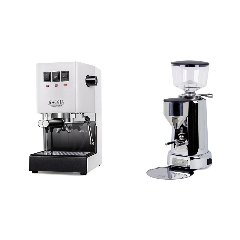 Gaggia New Classic BC, white + ECM V-Titan 64 Gaggia New Classic BC, white + ECM V-Titan 64