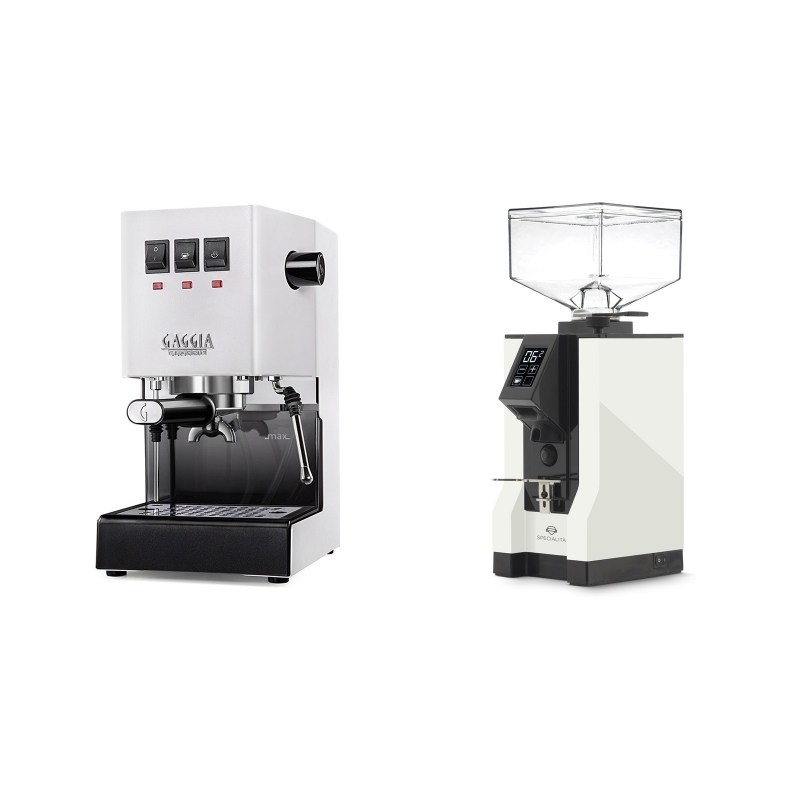 Gaggia New Classic BC, white + Eureka Mignon Specialita, BL white Gaggia New Classic BC, white + Eureka Mignon Specialita, BL white