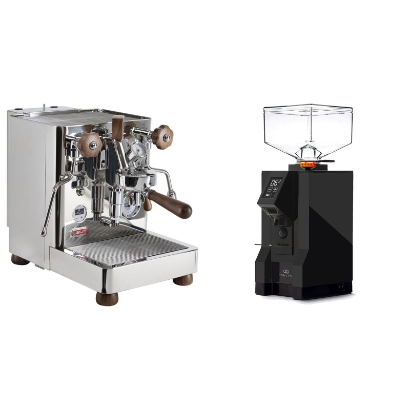 Lelit Bianca PL162T + Eureka Mignon Perfetto, BL black Lelit Bianca PL162T + Eureka Mignon Perfetto, BL black