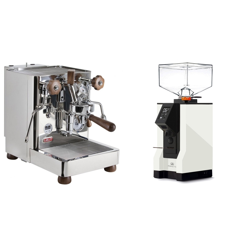 Lelit Bianca PL162T + Eureka Mignon Perfetto, BL white Lelit Bianca PL162T + Eureka Mignon Perfetto, BL white