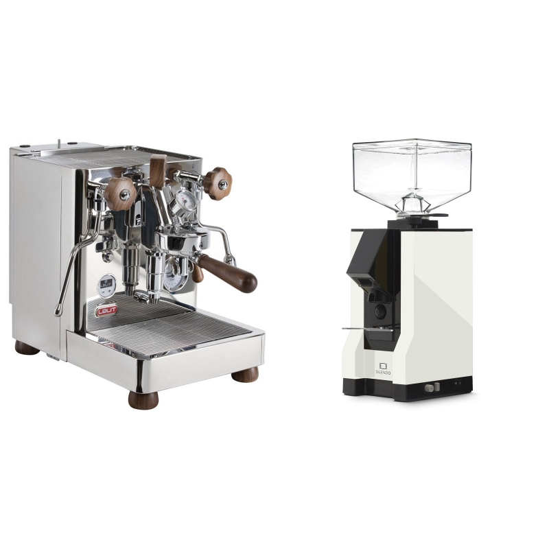 Lelit Bianca PL162T + Eureka Mignon Silenzio, BL white Lelit Bianca PL162T + Eureka Mignon Silenzio, BL white