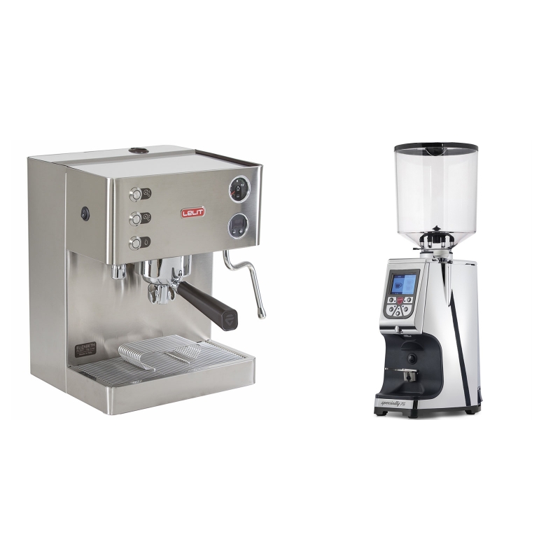 Lelit Elizabeth PL92T + Eureka Atom Specialty 75, chrome Lelit Elizabeth PL92T + Eureka Atom Specialty 75, chrome