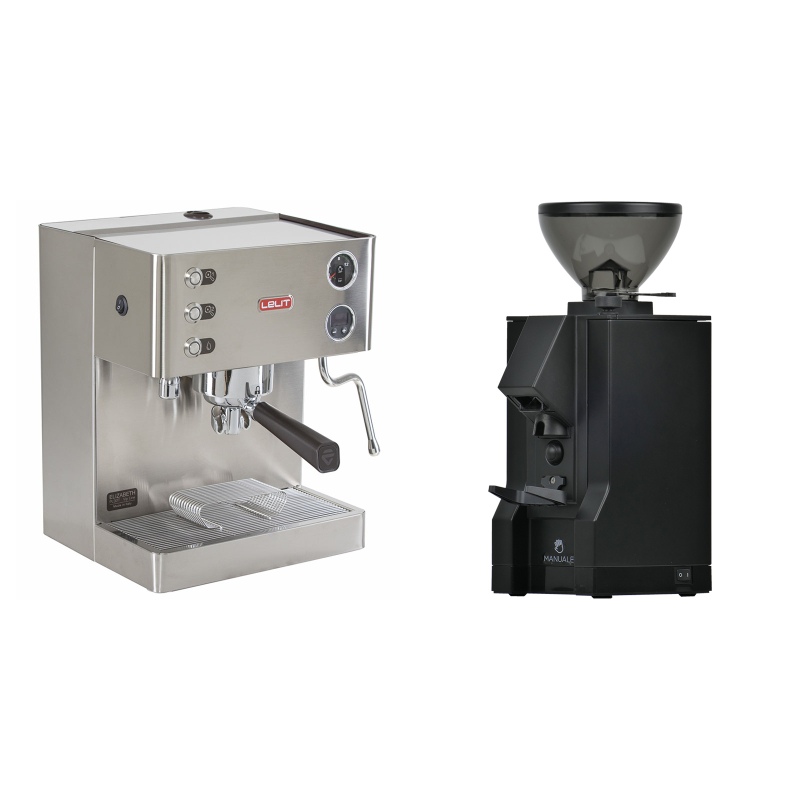 Lelit Elizabeth PL92T + Eureka Mignon Manuale, BL black Lelit Elizabeth PL92T + Eureka Mignon Manuale, BL black