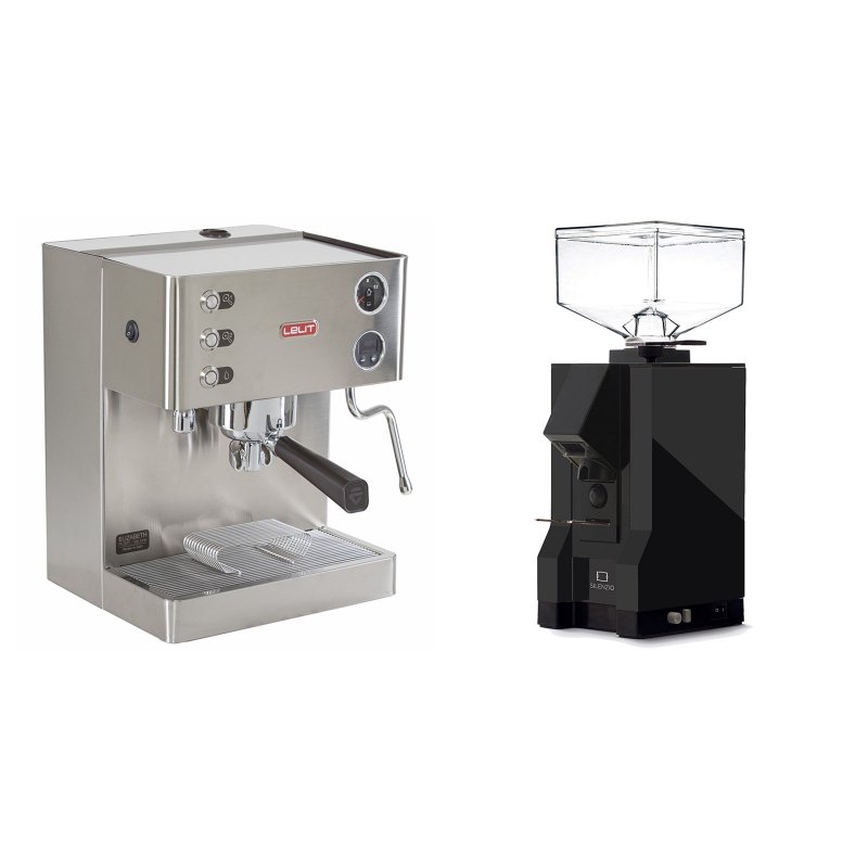 Lelit Elizabeth PL92T + Eureka Mignon Silenzio, BL black Lelit Elizabeth PL92T + Eureka Mignon Silenzio, BL black