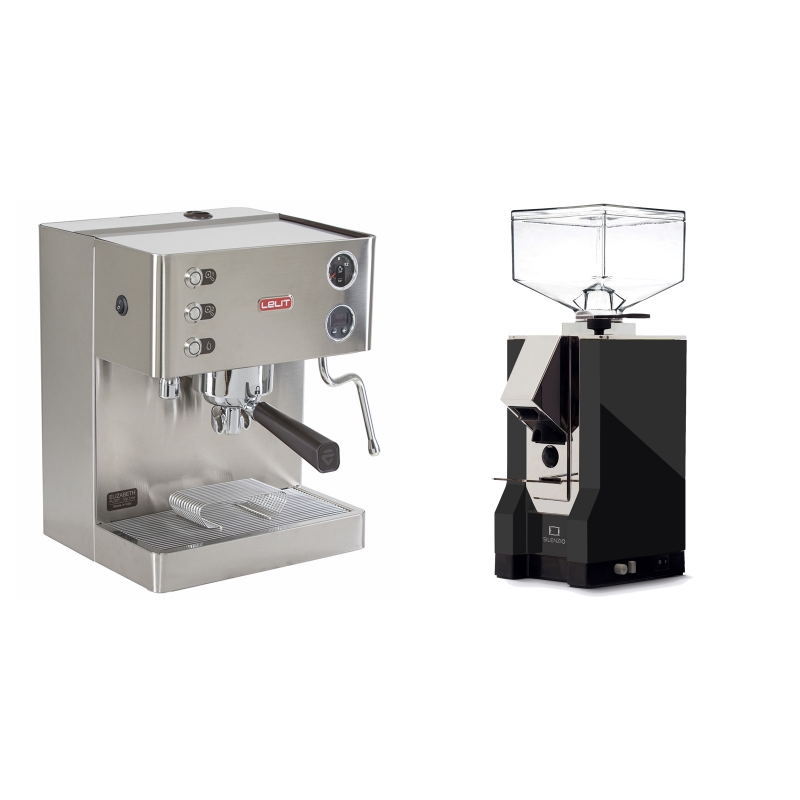 Lelit Elizabeth PL92T + Eureka Mignon Silenzio, CR black Lelit Elizabeth PL92T + Eureka Mignon Silenzio, CR black