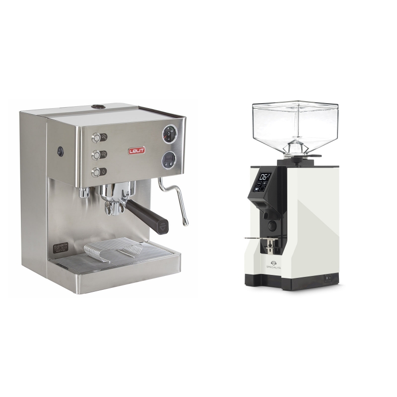 Lelit Elizabeth PL92T + Eureka Mignon Specialita, BL white Lelit Elizabeth PL92T + Eureka Mignon Specialita, BL white