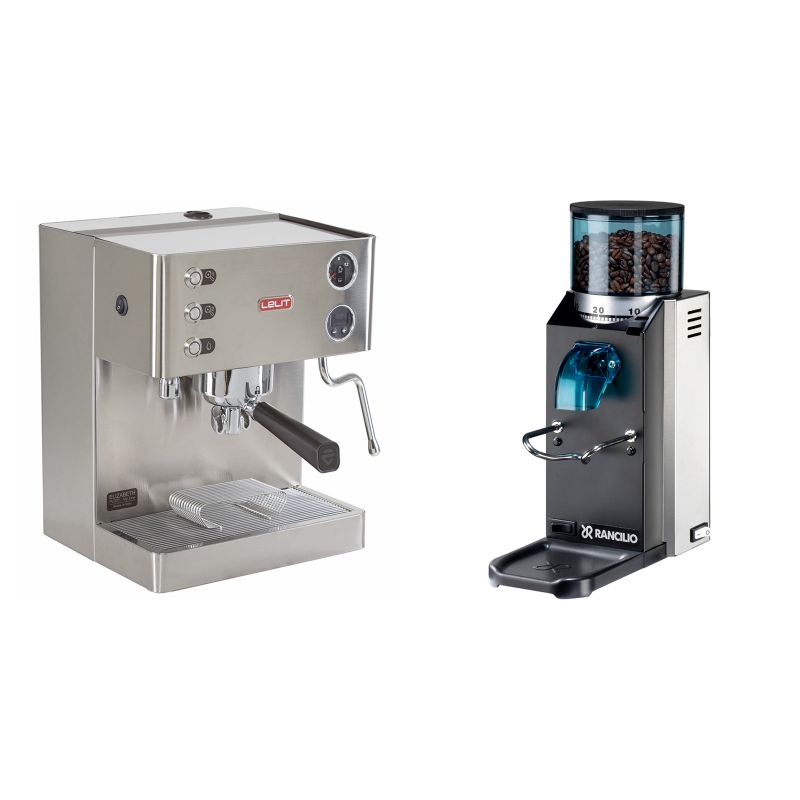 Lelit Elizabeth PL92T + Rancilio Rocky Doserless Lelit Elizabeth PL92T + Rancilio Rocky Doserless