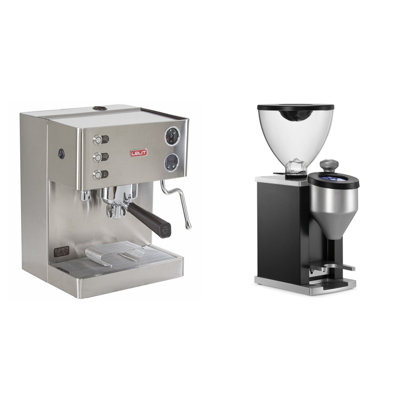 Lelit Elizabeth PL92T + Rocket Espresso FAUSTINO, black Lelit Elizabeth PL92T + Rocket Espresso FAUSTINO, black