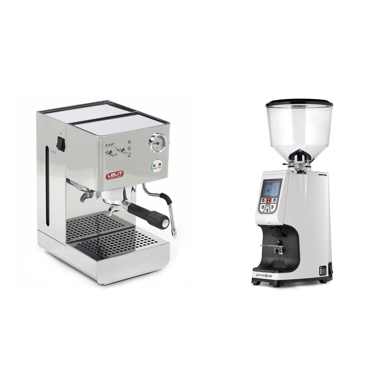 Lelit Glenda PL41PLUS + Eureka Atom Specialty 65, white Lelit Glenda PL41PLUS + Eureka Atom Specialty 65, white
