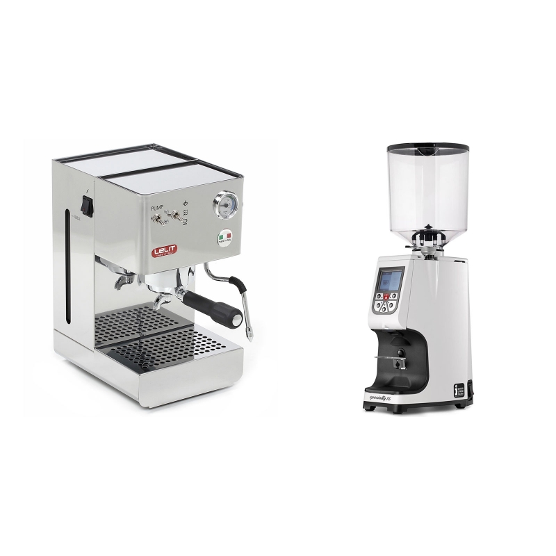 Lelit Glenda PL41PLUS + Eureka Atom Specialty 75, white Lelit Glenda PL41PLUS + Eureka Atom Specialty 75, white