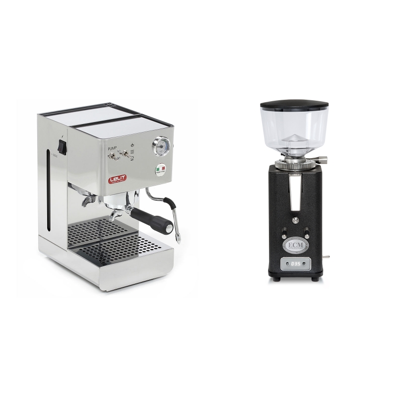 Lelit Glenda PL41PLUS + ECM S-Automatik 64, anthracite Lelit Glenda PL41PLUS + ECM S-Automatik 64, anthracite