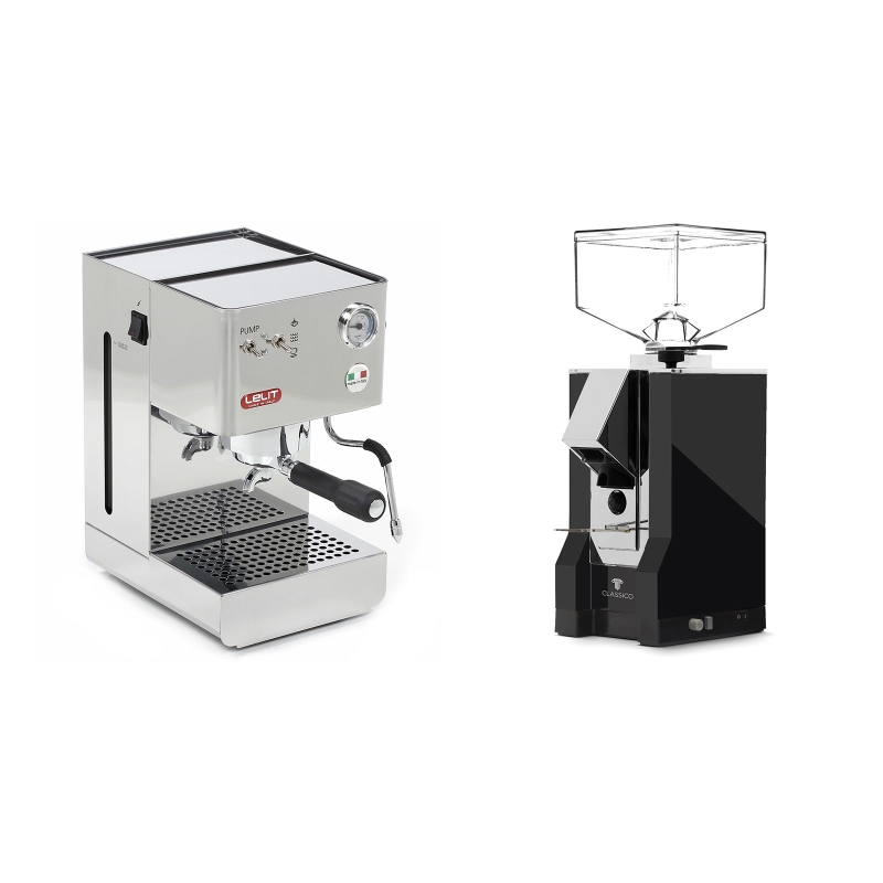 Lelit Glenda PL41PLUS + Eureka Mignon Classico, CR black Lelit Glenda PL41PLUS + Eureka Mignon Classico, CR black